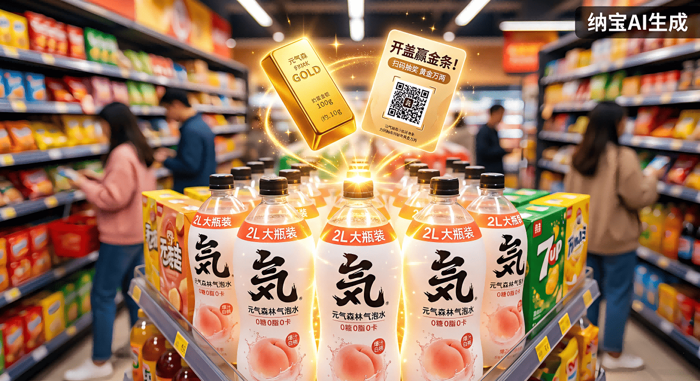 一物一码终端方案：告别无脑砸钱！拆解元气森林“开盖赢金条”的低成本爆客法则