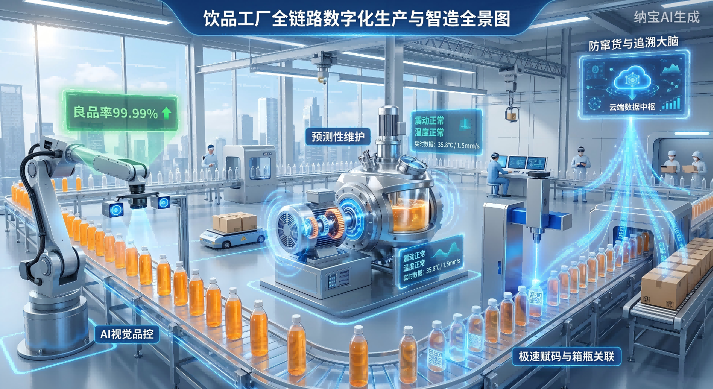饮品生产数字化转型：从流水线到“数据流”与能效破局