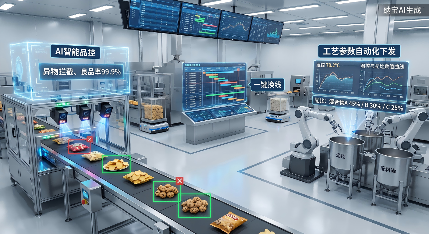 休闲食品生产数字化转型的全景突围与敏捷落地，告别“经验黑盒”与“高损耗”