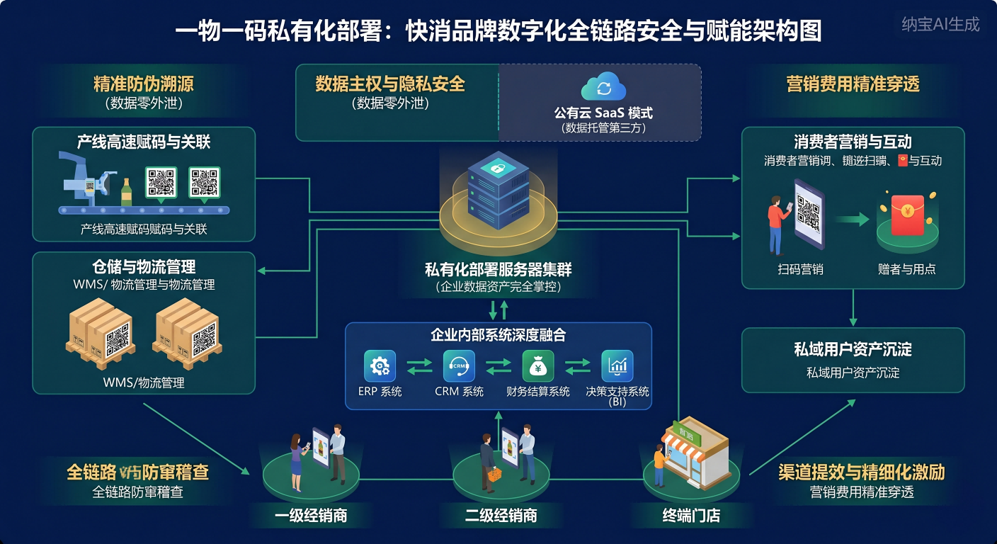 一物一码私有化部署：快消品牌如何跨越数据资产化的安全鸿沟