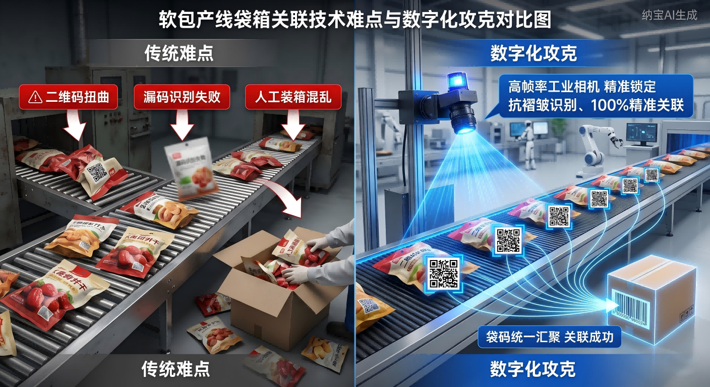产线上进行袋箱关联：硬核技术与商业赋能，跨越软包装追踪难题