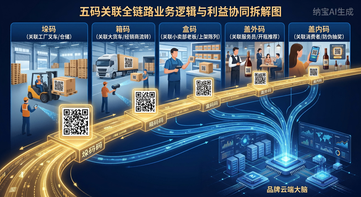 五码关联:打通全链路利益共同体,建立快消品数字底座与全域分销