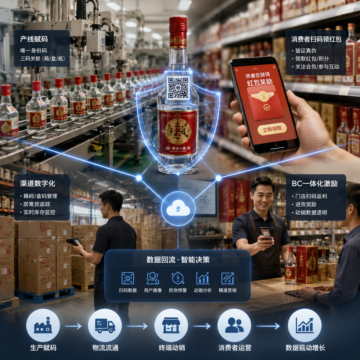 一物一码系统扫码领红包制作：智能防伪与BC一体化案例剖析