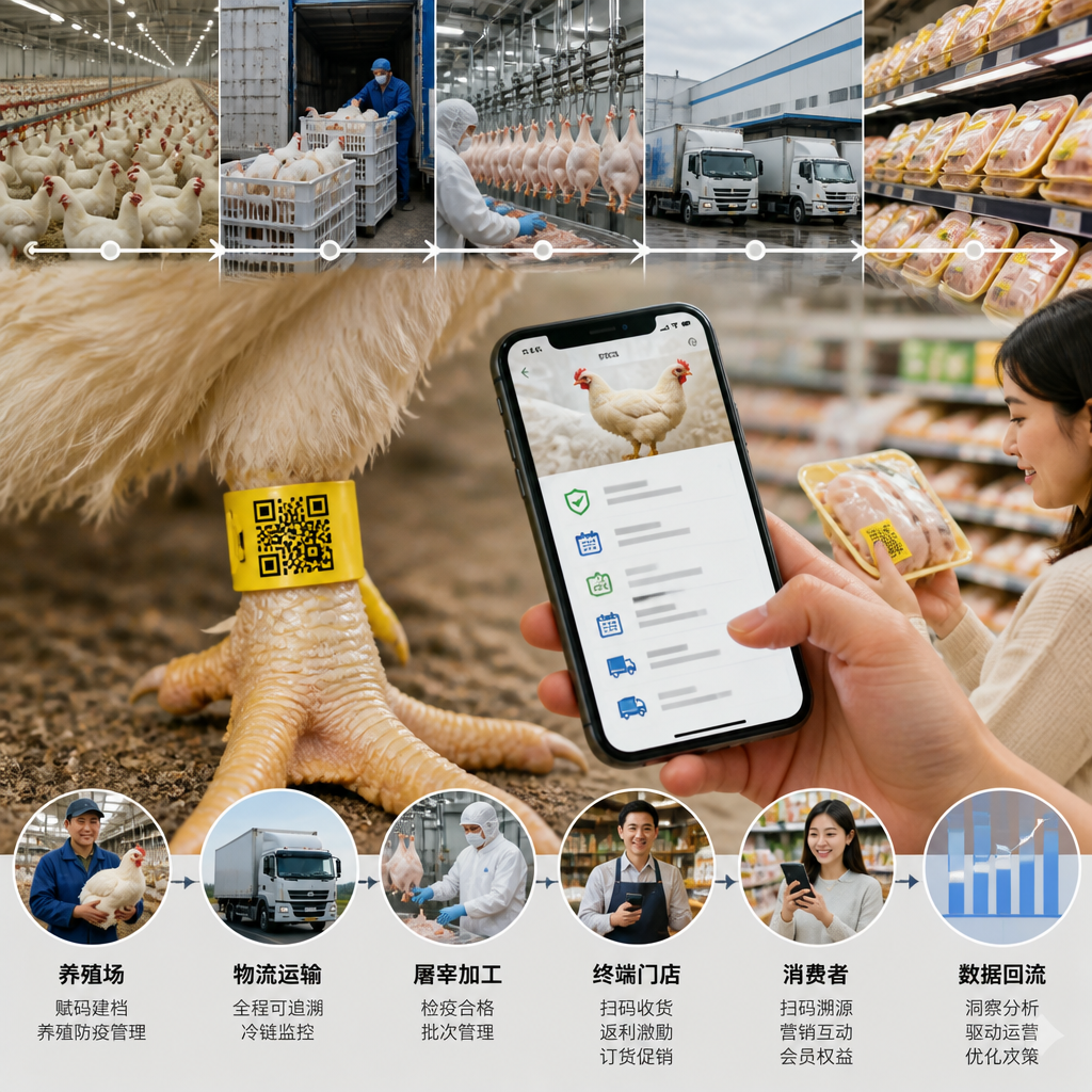 从生产到门店：中防一物一码鸡脚环的数字化实践
